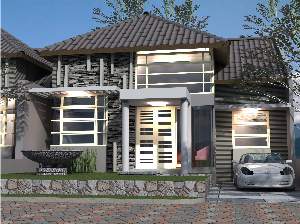 Villa Puncak Tidar Malang rumah minimalis